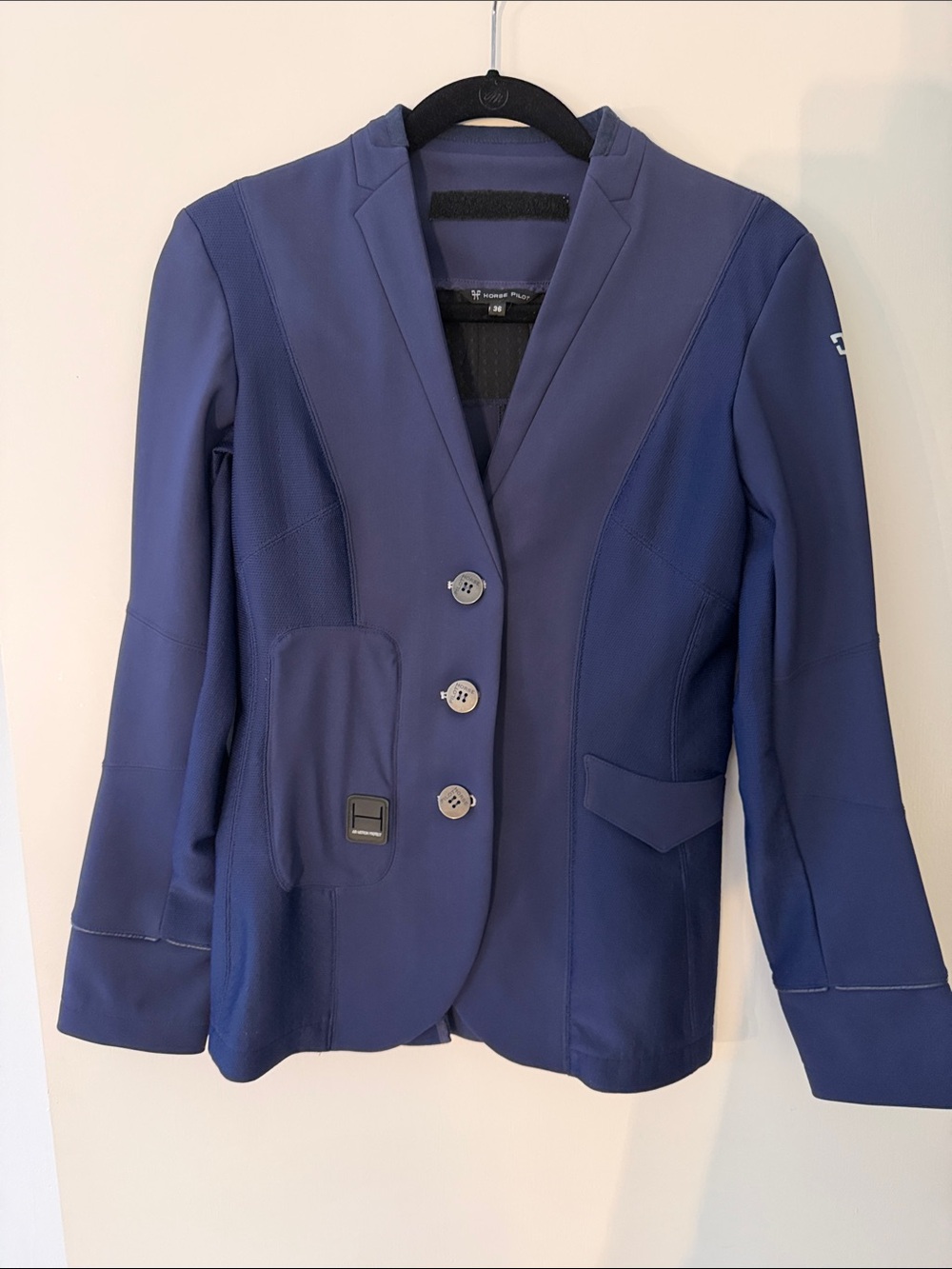 HORSE PILOT Aeromade show jacket competition coat airbag vest compatible 36 navy